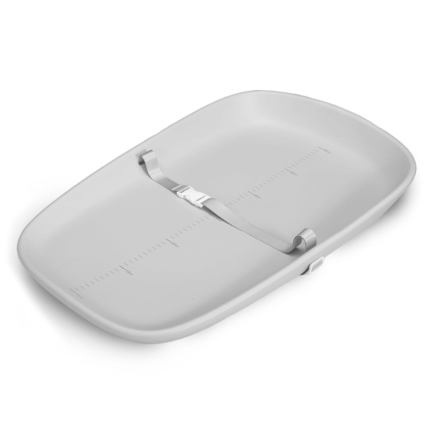 Baby Changing Pad, Soft, Lightweight and Portable, Waterproof and Easy to Clean, Large EVA Cushion for Comfort with Height Scale and Anti Slip Bottom (Grey with Height Scale)