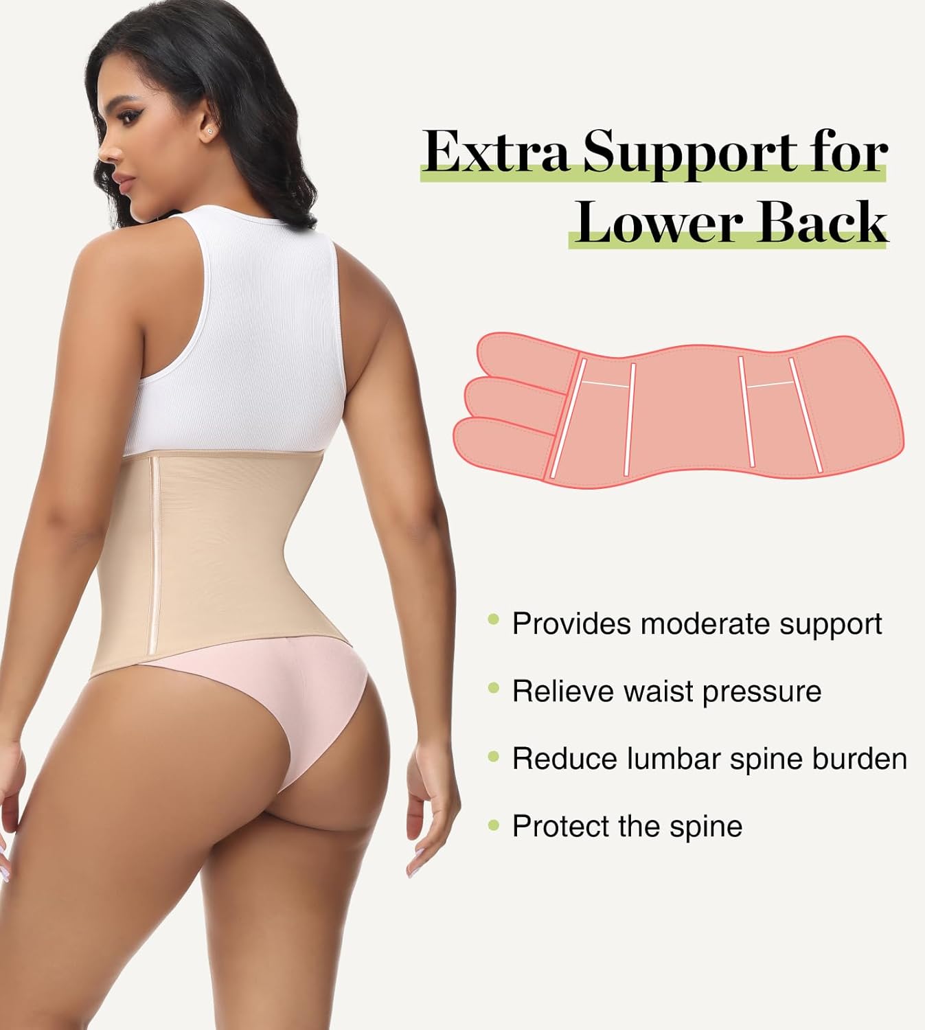 SHAPSHE Waist Trainer for Women Postpartum Recovery Wrap Waist Cincher Corset Shapewear Belly Band