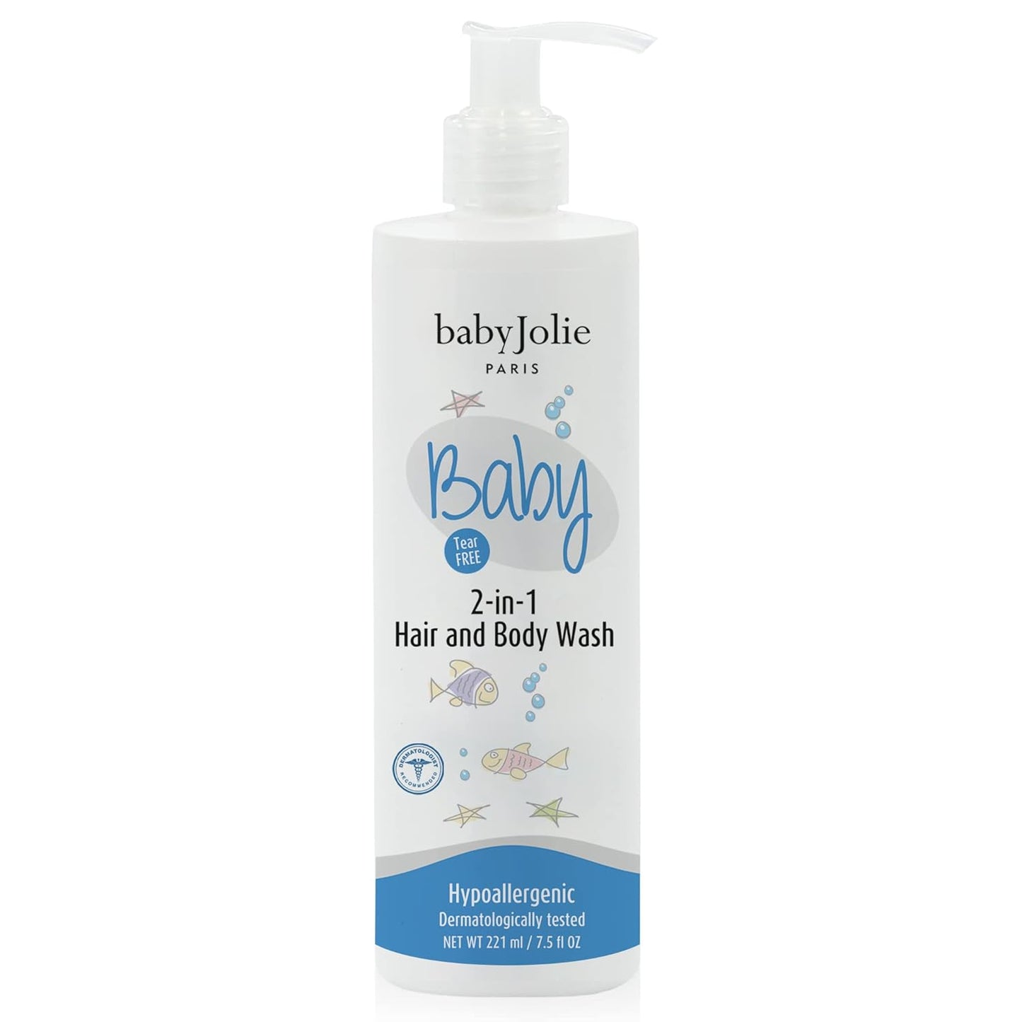 Baby Jolie Baby Body Wash, Kids Hair and Body Wash for Babies & Newborn 2-in-1, Shampoo + Soap | 7.5oz | 221ml (1)