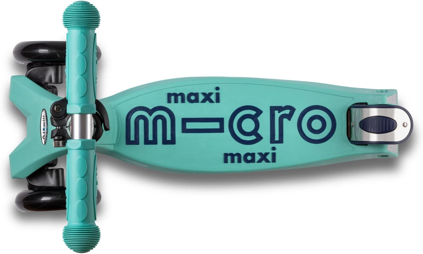 Micro Kickboard - Maxi Deluxe Eco 3-Wheeled, Lean-to-Steer, Swiss-Designed Micro Scooter Made with Recycled and Sustainable Materials for Elementary Kids, Ages 5-12