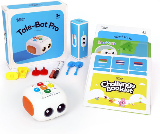 Upgraded Talebot Pro Coding Robot for Kids Aged 3-5, Education & Learning Toys for Toddlers to Learn Early Programming, Screen-Free STEM Robotics for Classroom Pre-k Kids Homeschool