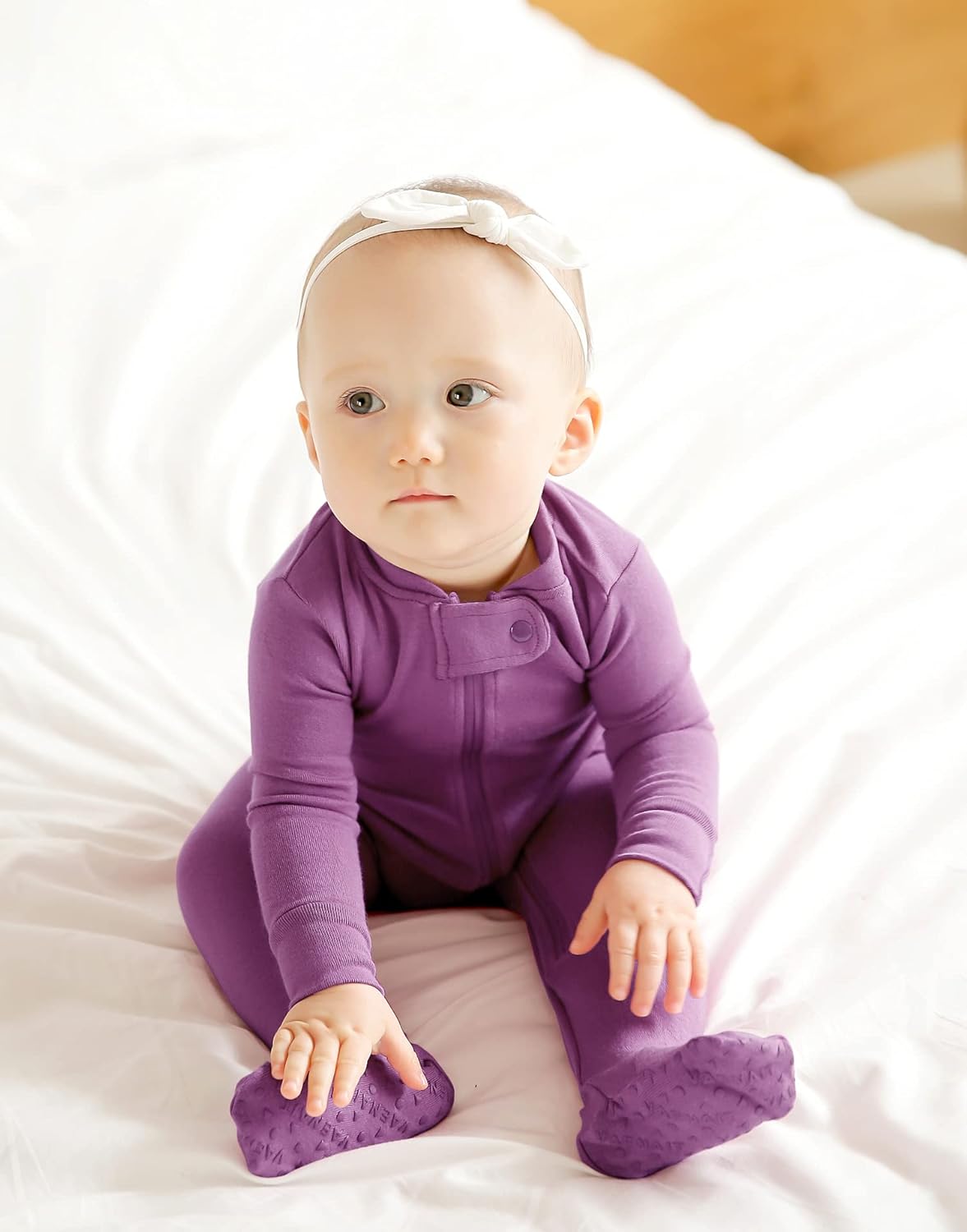 VAENAIT BABY Infant Toddler Boys Girls Footed One-Piece Sleep and Play Premium Modal Pajamas 1-2 Pieces