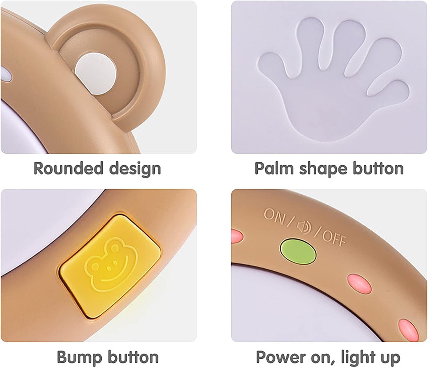 Baby Musical Toy, TUMAMA Electronic Drum Instruments with Light and Sound, Early Educational Development Songs Gift for Infants, Toddlers, Boys, Girls