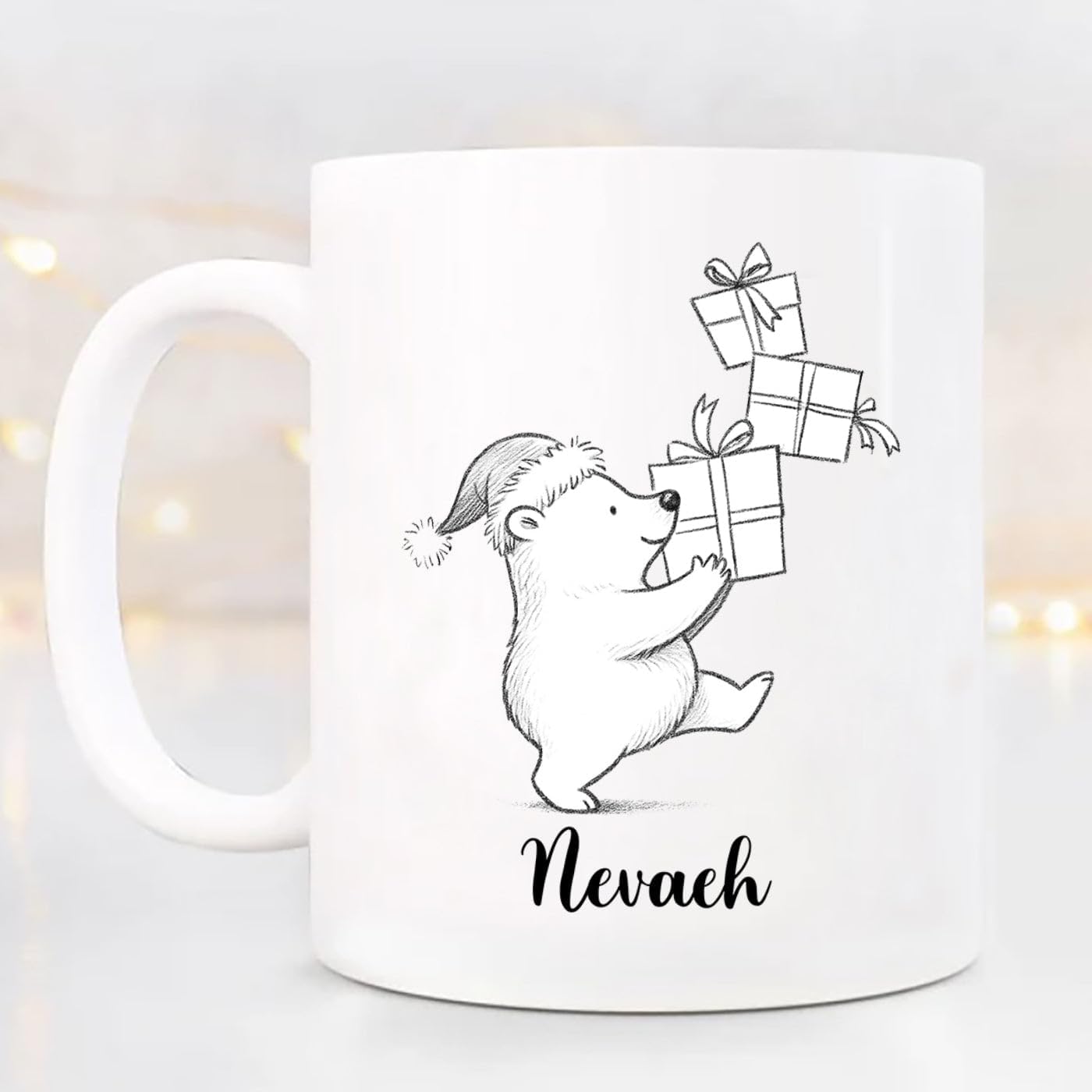 Polar Ceramic Coffee Mug 11 15 Oz, Personalized Polar Lover Coffee Cup Gift For Family Best Friends Sister Brother, Custom Polars Accent Mug Cup With Name, Polars Bear White Mugs Gift For Birthday