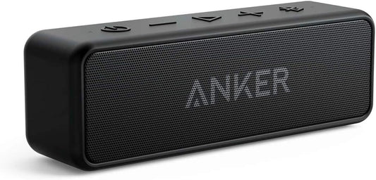 Anker Soundcore 2 Portable Bluetooth Speaker with Stereo Sound, Bluetooth 5, Bassup, IPX7 Waterproof, 24-Hour Playtime, Wireless Stereo Pairing, Speaker for Home, Outdoors, Travel
