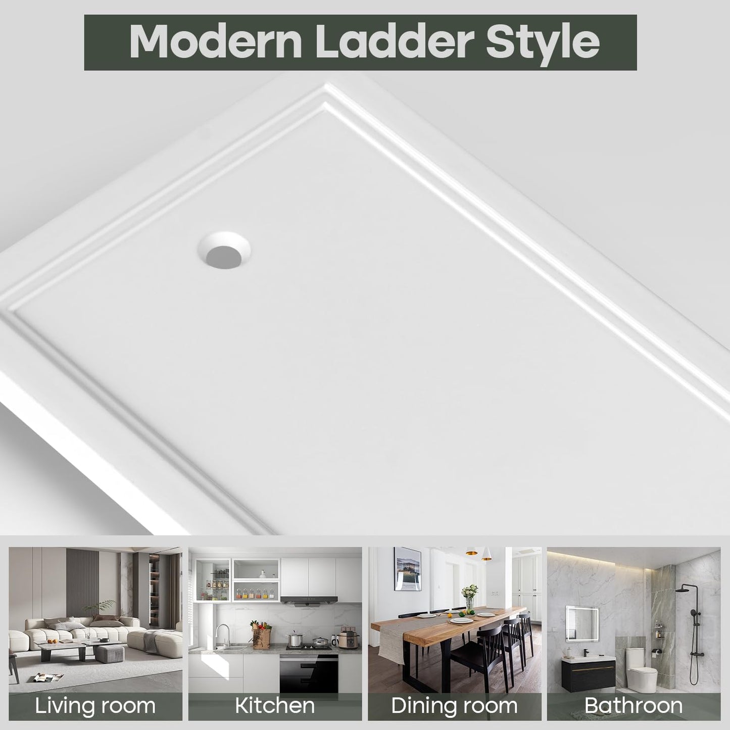 4 Pack Single Blank Outlet Cover Plate White Classic Decorative Blank Light Switch Plates Cover 1 Gang Blank Wall Plate for Duplex Toggle