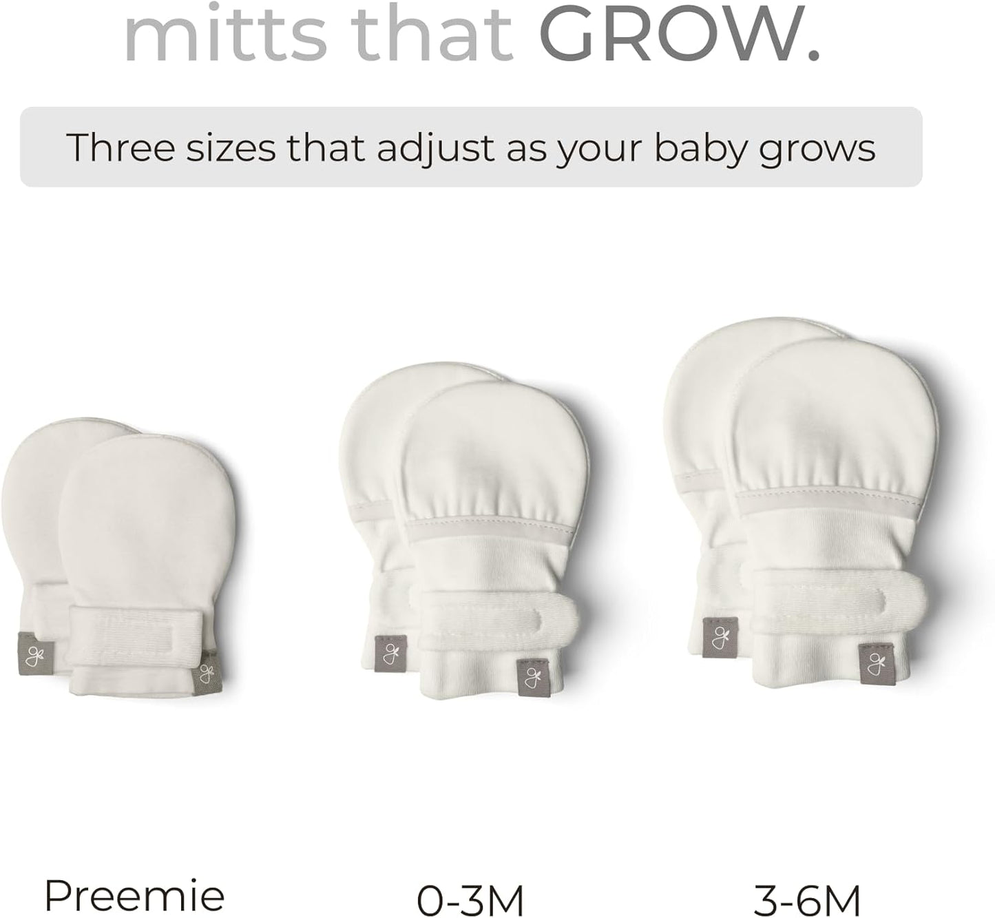 goumikids Viscose Made from Bamboo Cotton Anti-Scratch Soft Stay-On Mitts