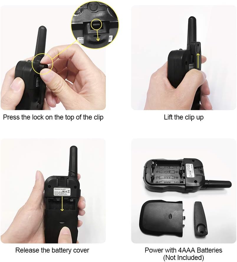 Kids Walkie Talkies,3 Pack 22 Channels 2 Way Radio Toy with Flashlight and LCD Screen,3KM Range Walkie Talkies for Kids Outside Adventures, Camping, Hiking