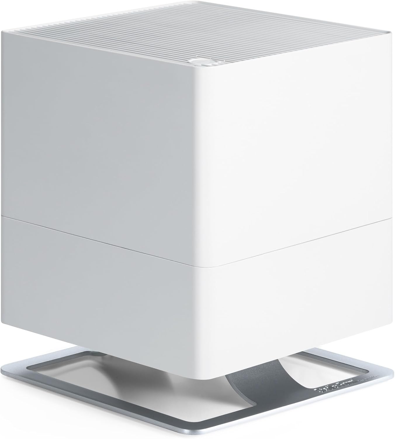 Stadler Form humidifier Oskar, Energy-Saving Humidifier for Rooms up to 540 Square Feet, Evaporator with Automatic Switch-Off, Dimmable LEDs, Very Quiet, White, medium