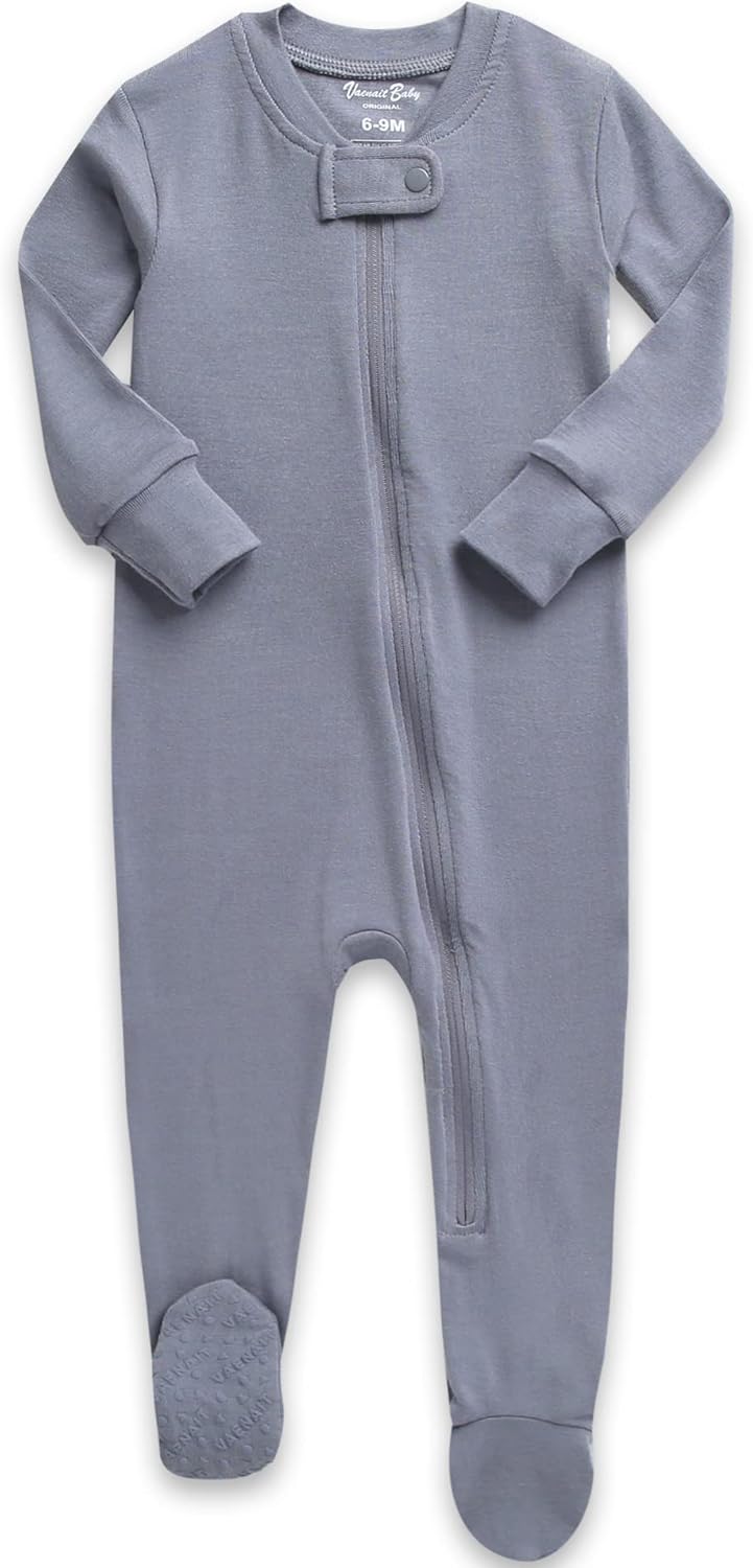 VAENAIT BABY Infant Toddler Boys Girls Footed One-Piece Sleep and Play Premium Modal Pajamas 1-2 Pieces