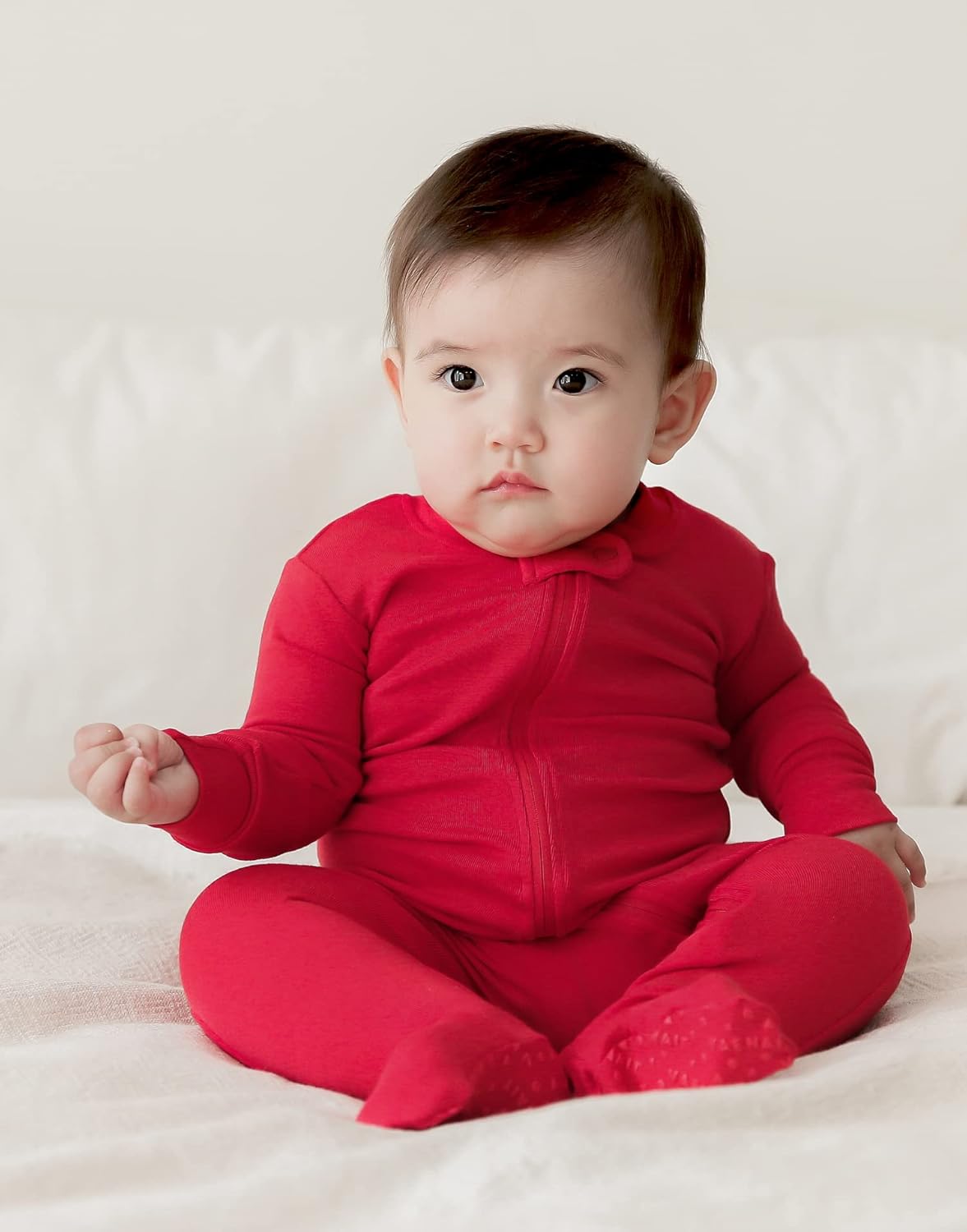 VAENAIT BABY Infant Toddler Boys Girls Footed One-Piece Sleep and Play Premium Modal Pajamas 1-2 Pieces