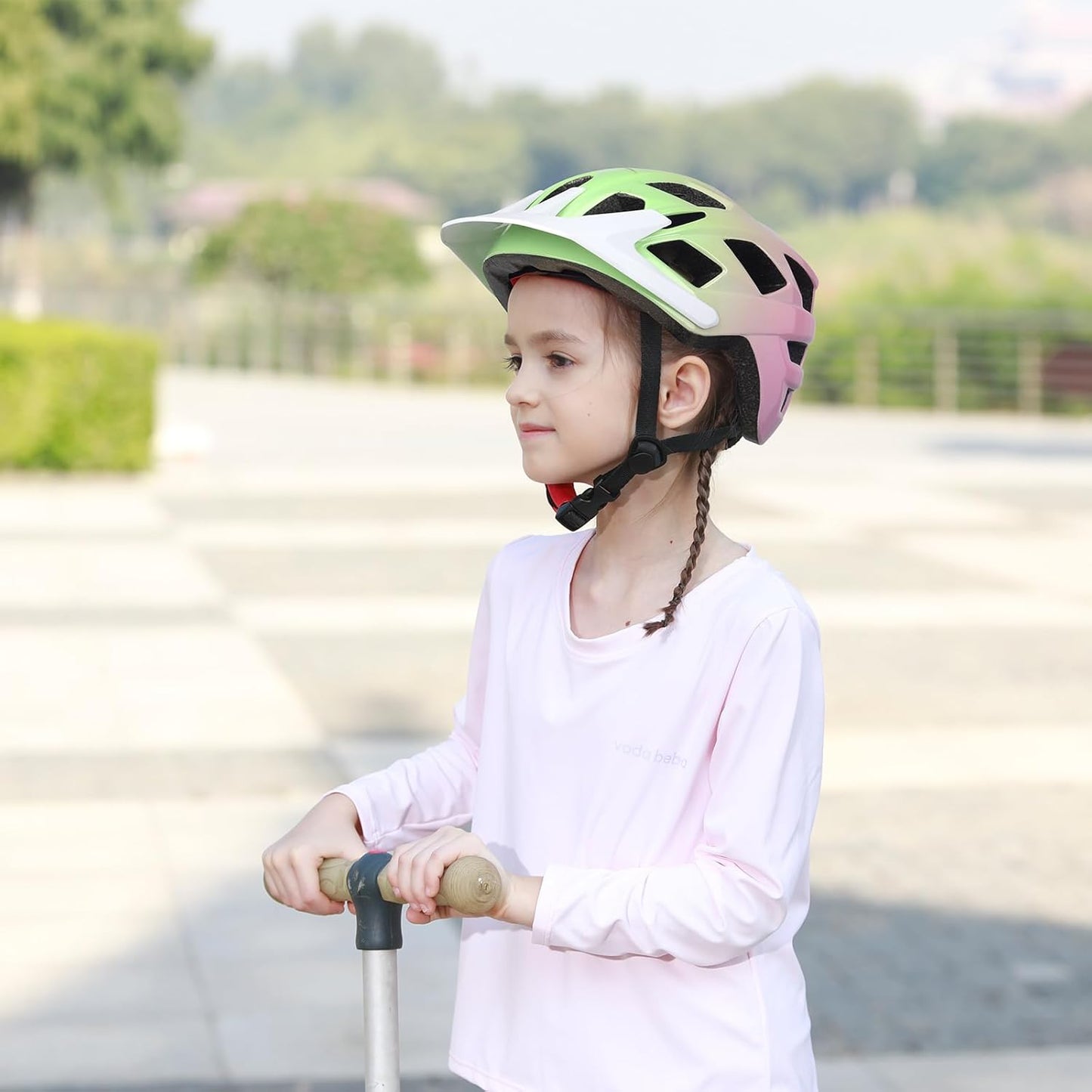 Kids Bike Helmet, 2 Size Adjustable for Youth Toddler Boys & Girls 3-5-8-10-12-14 Years, Child Helmets with Visor for Skating Cycling Scooter