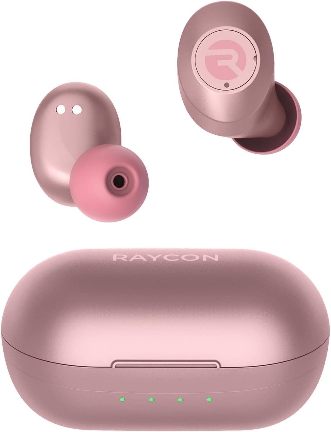 Raycon Everyday Earbuds Classic Bluetooth Wireless with Microphone - Stereo Sound, Active Noise Canceling, in-Ear Bluetooth Headset True Wireless Earbuds 32 Hours Playtime (Rose Gold)