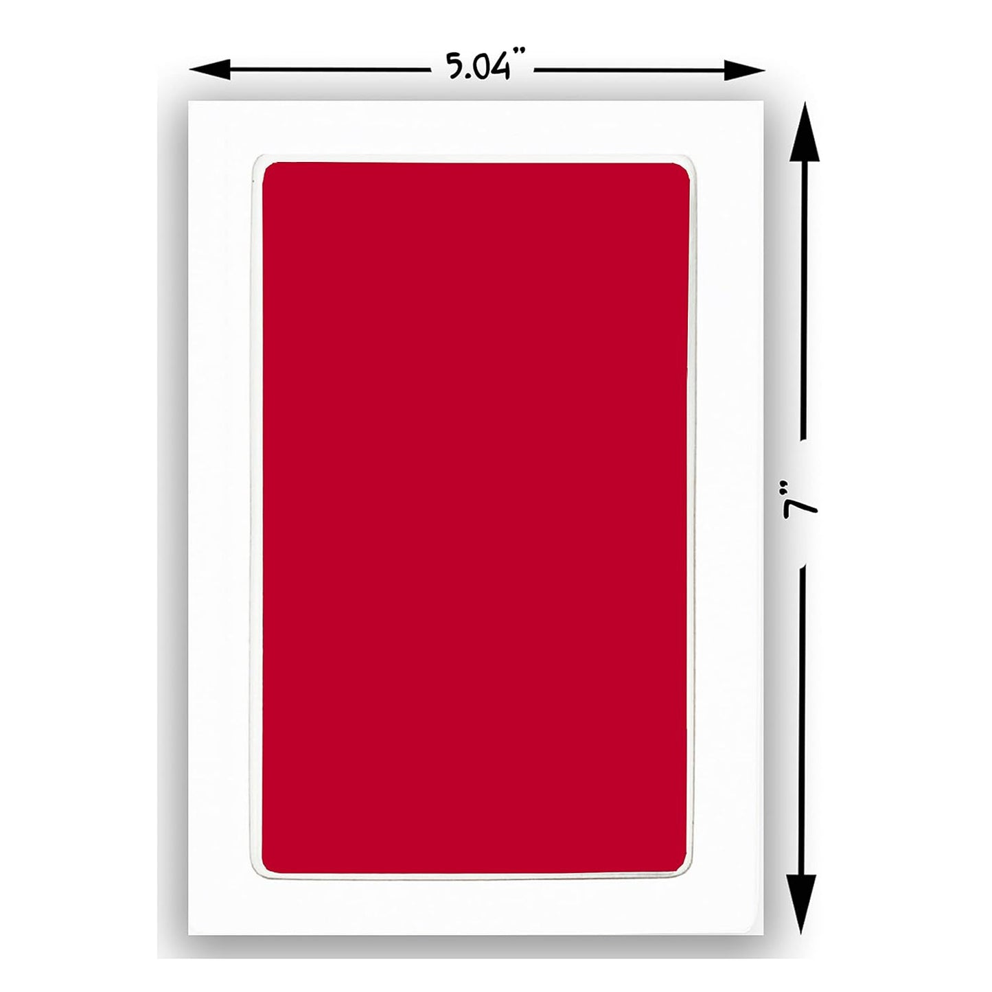 Extra Large Clean Touch Ink Pad for Baby Handprints and Footprints – Inkless Infant Hand & Foot Stamp – Safe for Babies, Doesn’t Touch Skin – Perfect Family Memory or Gift by Tiny Gifts, Red