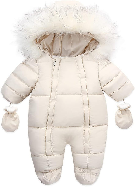 Baby Girl Winter Snowsuit Toddler Jacket Clothes For Boy Infant Jumpsuit Hoodied