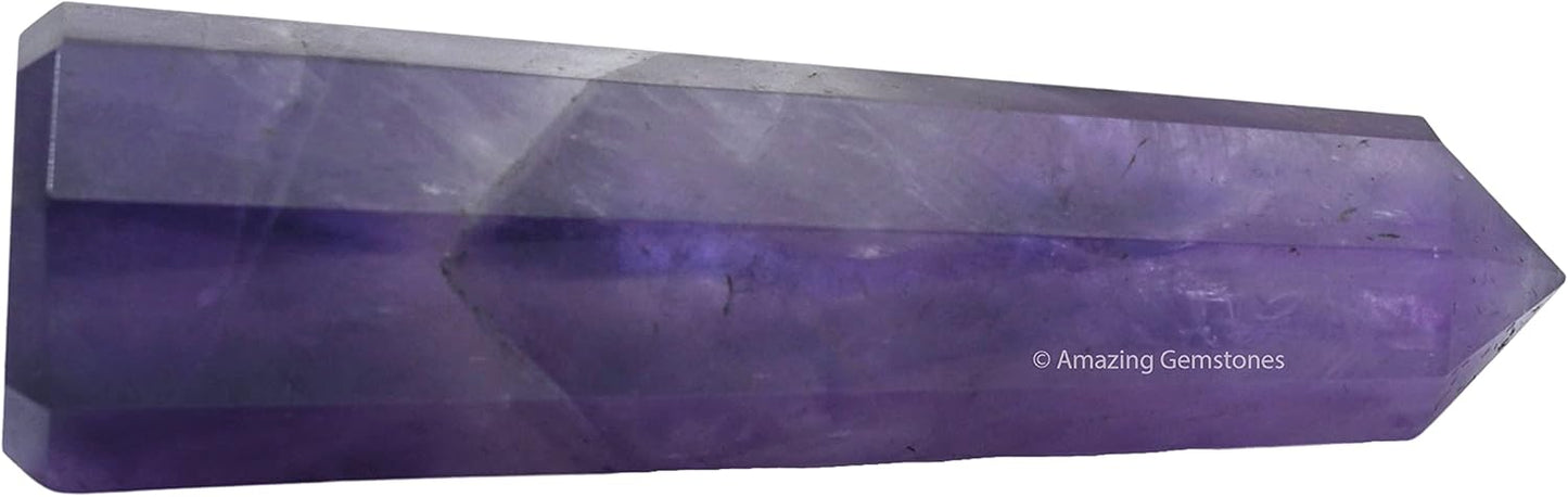 Amazing Gemstone Amethyst Crystal Towers ~ Natural Healing Crystal Point Obelisk for Reiki Healing and Crystal Grid (2" to 3" Inch)