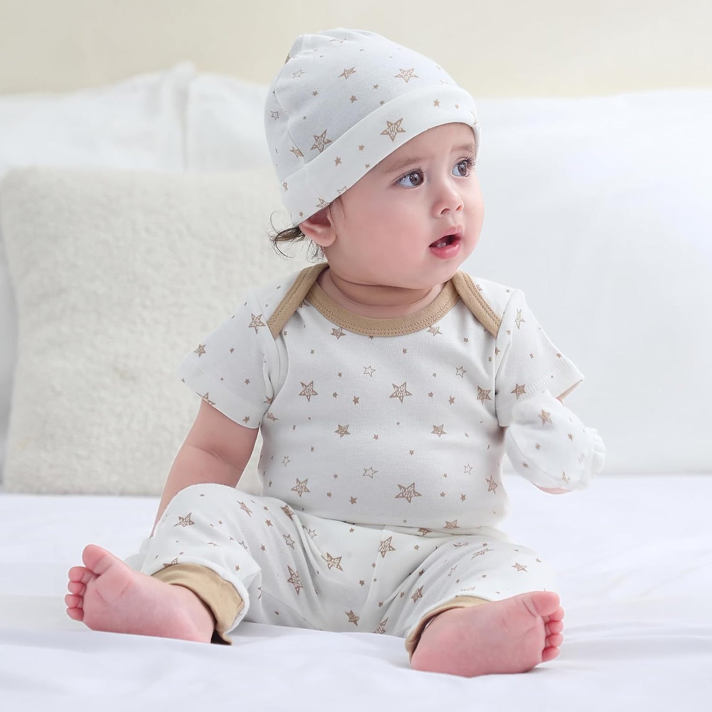 Baby Bodysuit and Pant Set 10-pcs Cotton Soft Newborn Boy Girl Clothes Outfits