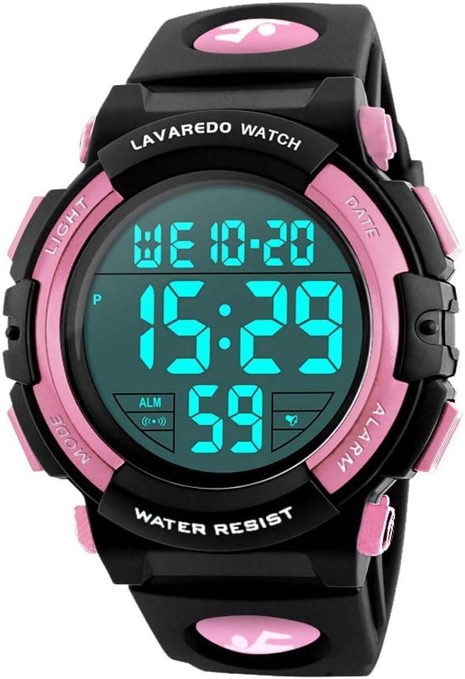 Kids Watch,Boys Watch for 3-15 Year Old Boys,Digital Sport Outdoor Multifunctional Chronograph LED 50 M Waterproof Alarm Calendar Analog Watch for Children with Silicone Band,Kids Gift