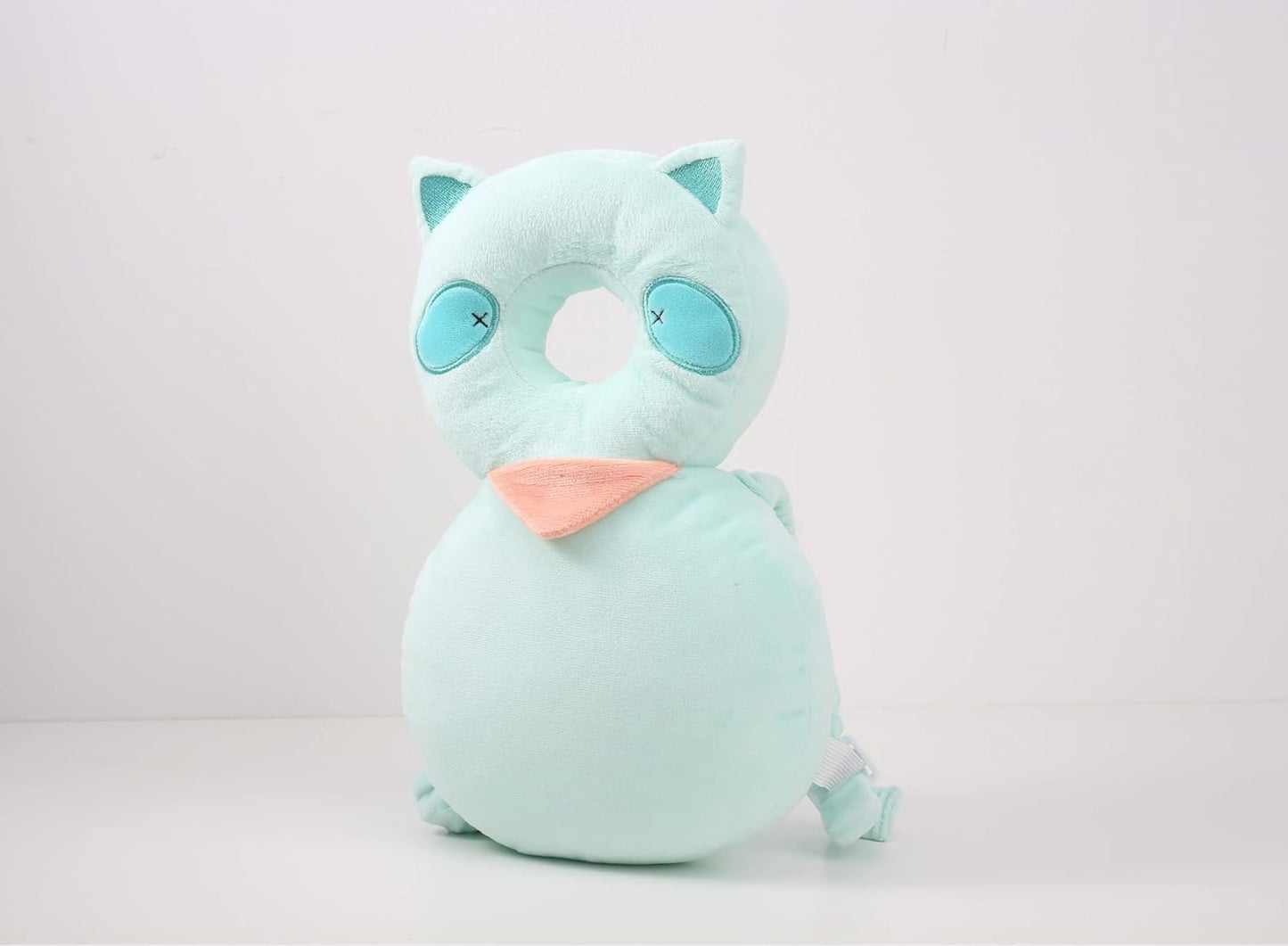 Baby Head Protection Backpack - Soft & Comfortable, Cute Cartoon Design (Q77-Raccoon)