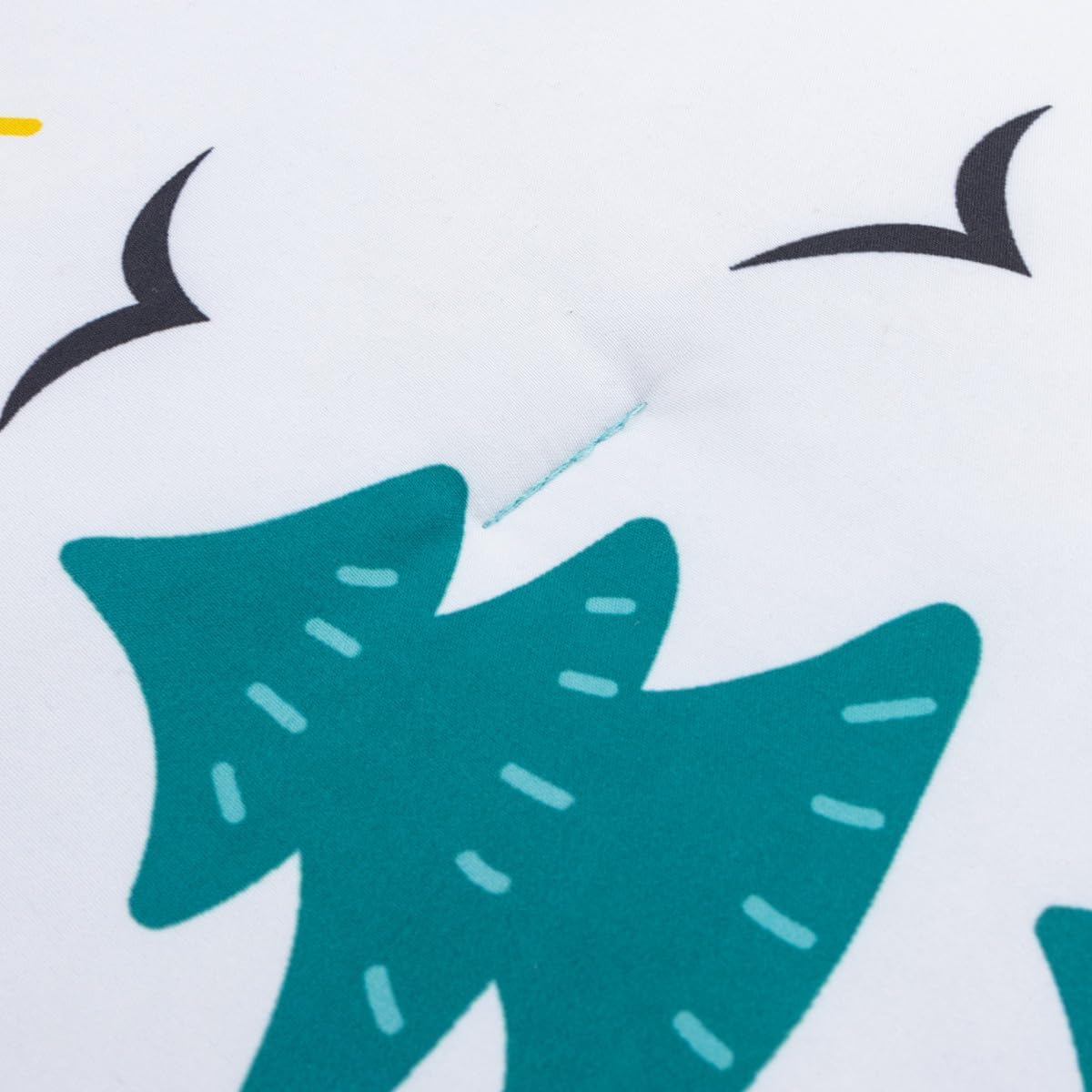 NTBED 4 Pieces Construction Toddler Bedding Set for Baby Boys, Truck Vehicles Excavator Cars Printed, Includes Comforter, Flat Sheet, Fitted Sheet and Pillowcase,Light Blue