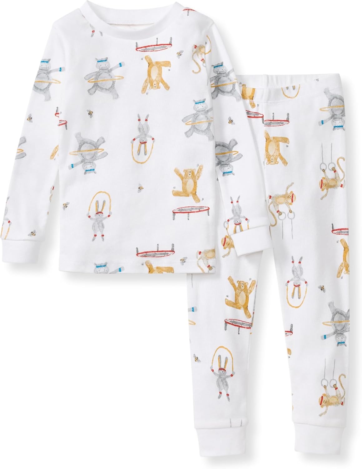 Burt's Bees Baby Boys' 2-Piece Long Sleeve Tee and Pants Organic Cotton Pajama Set