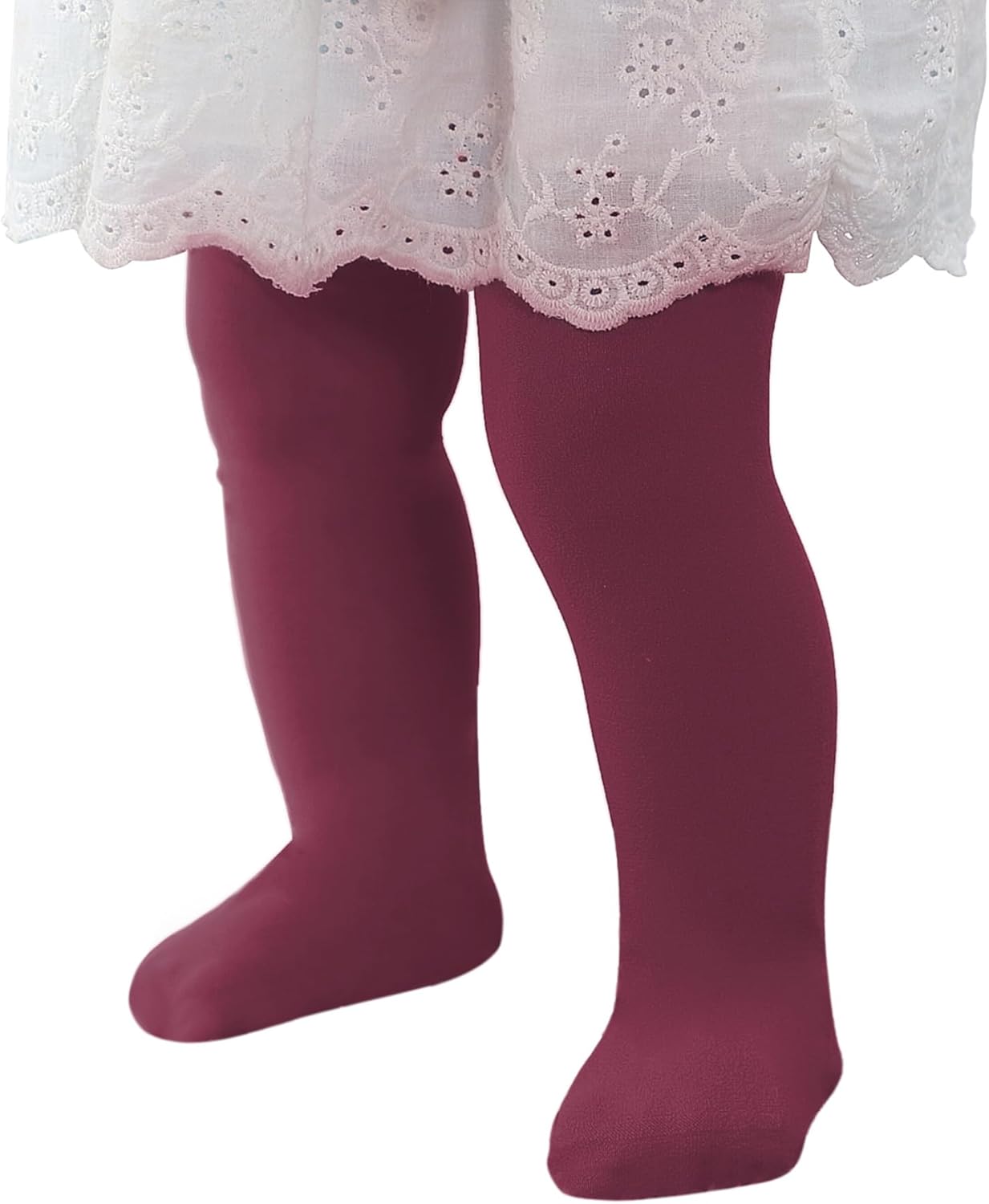 Ultra Soft Toddler Ballet Tights for Girls - Footed Dance Tights Colorful Baby Girls Leggings for Daily Party Halloween 1-6T