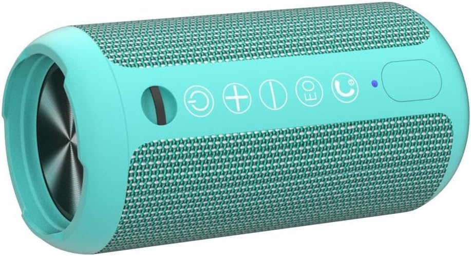 Ortizan Portable Bluetooth Speakers, IPX7 Waterproof Wireless Speaker with 24W Loud Stereo Sound, Outdoor Speaker with Bluetooth 5.3, Deep Bass, RGB Lights, Dual Pairing, 30H Playtime for Home, Party