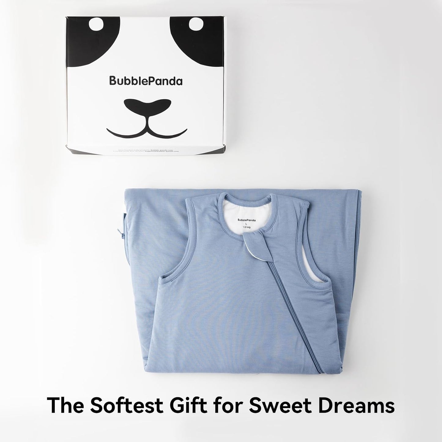 BubblePanda Rayon Made from Bamboo Sleep Sack 0-6 Months 0.5 Tog Soft Newborn Sleep Sack 3-6 Months for Infant Babies 2-Way Zipper Wearable Blanket Baby 0-3 Months