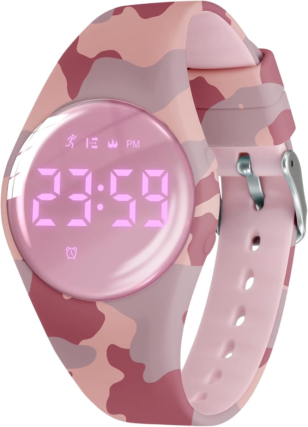 Kids Watches for Girls Boys Digital Sport Watch with Step Counter Pedometer Vibration Alarm Clock, No App Waterproof Fitness Tracker Kids Watch Boys Girls Teens Students Ages 5-16