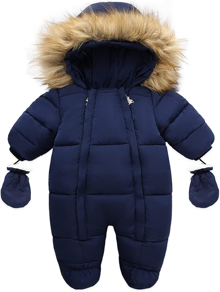 Baby Girl Winter Snowsuit Toddler Jacket Clothes For Boy Infant Jumpsuit Hoodied