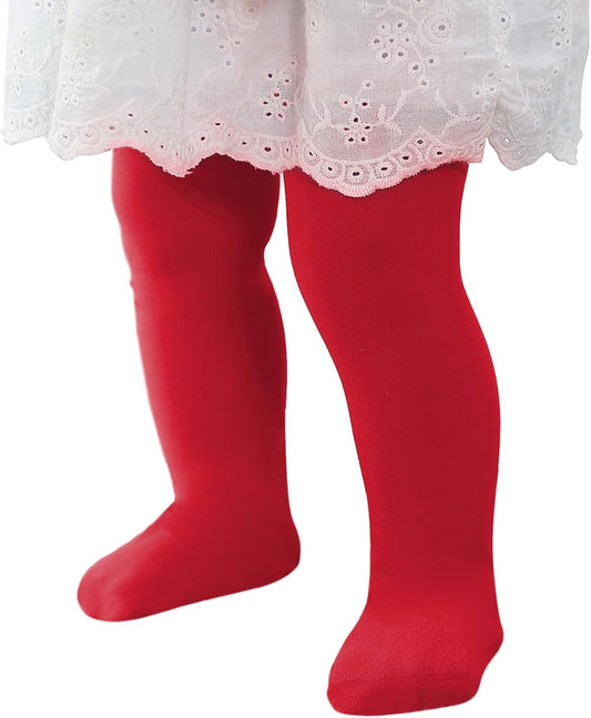 Ultra Soft Toddler Ballet Tights for Girls - Footed Dance Tights Colorful Baby Girls Leggings for Daily Party Halloween 1-6T