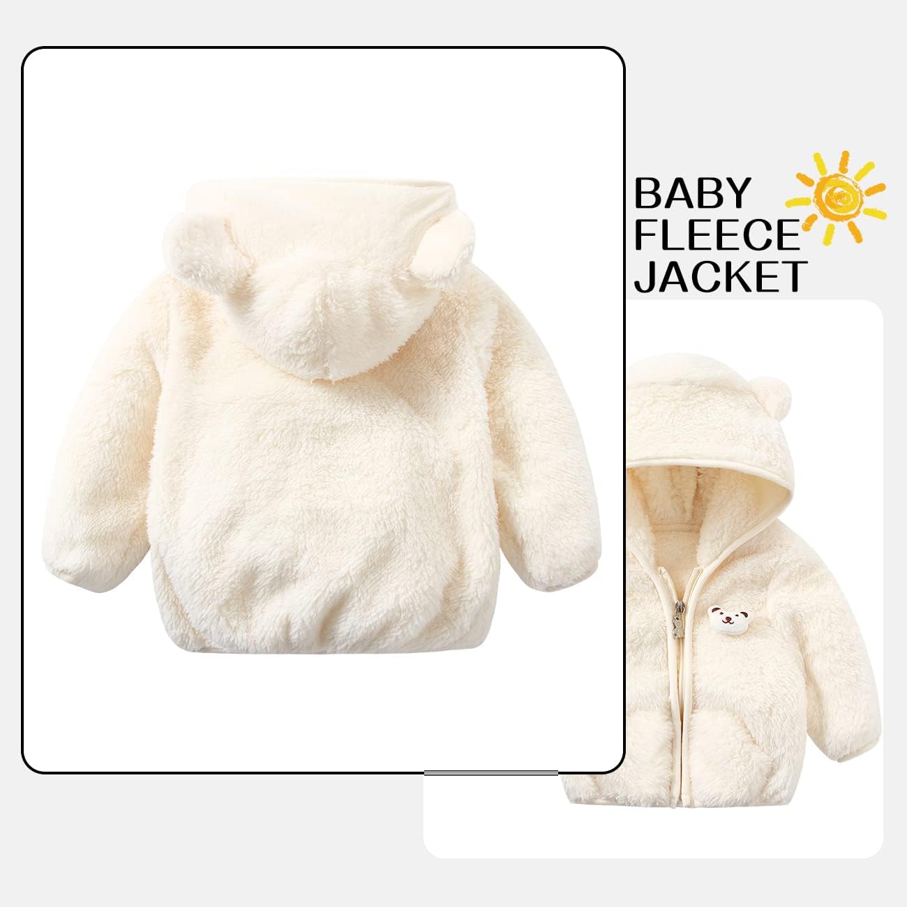 Baby Boy Fleece Jacket Girl Winer Clothes Coat Toddler Boy'S Clothing Sweater