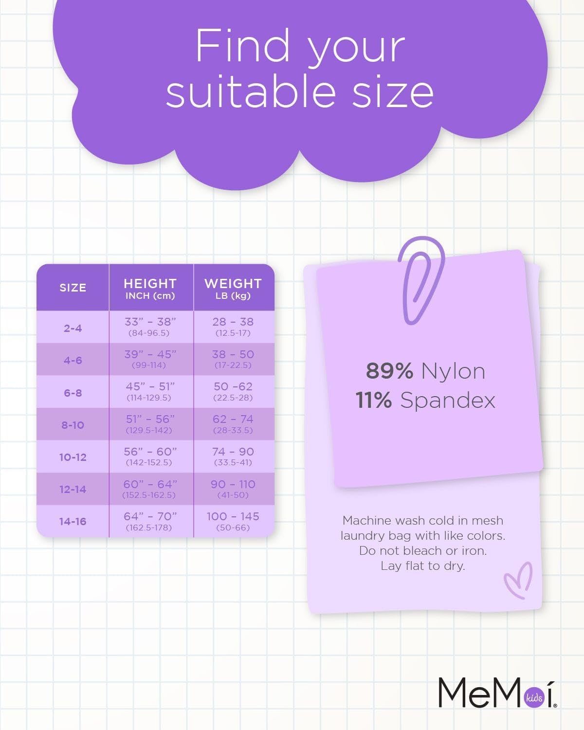 MeMoi Sweet Blossoms Sheer Tights for Girls, Ultra Soft and Lightweight Floral Lace Girls Tights - Sizes 2-14