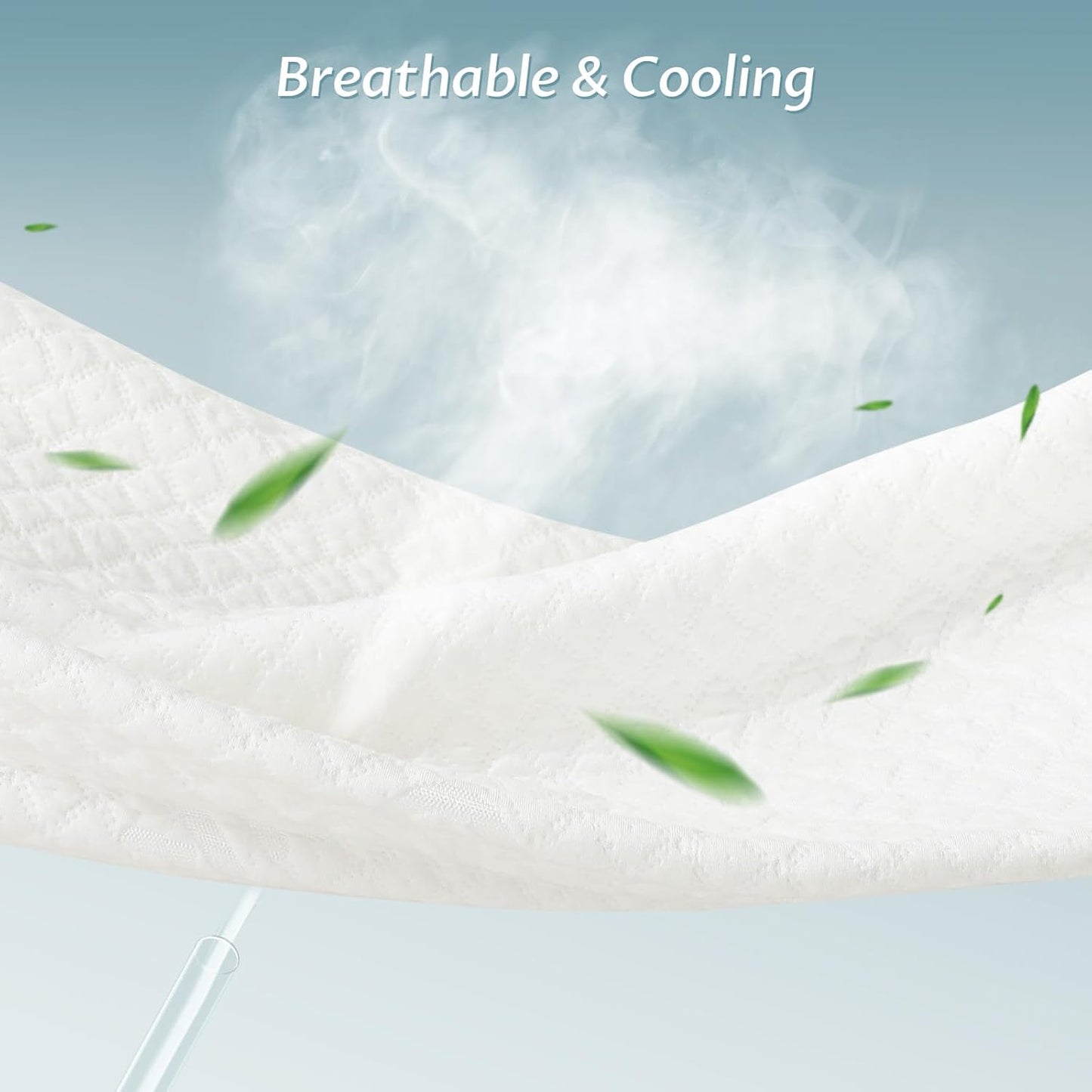 Full Size Mattress Protector with Zipper - 100% Waterproof Zippered Mattress Cover - Soft & Cooling Noiseless Bed Mattress Covers - Top Removable Mattress Encasement 10-12" Deep