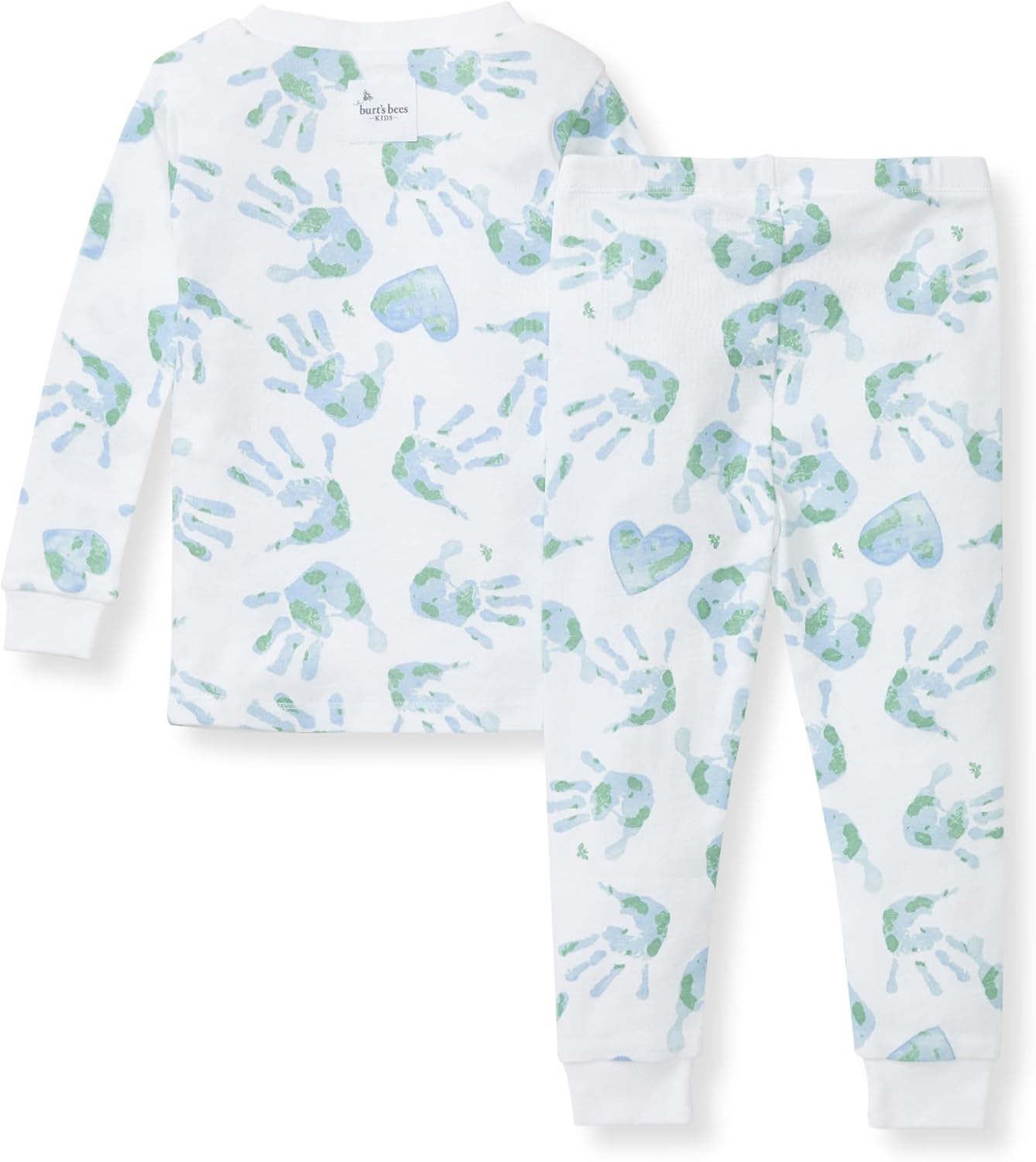 Burt's Bees Baby Boys' 2-Piece Long Sleeve Tee and Pants Organic Cotton Pajama Set