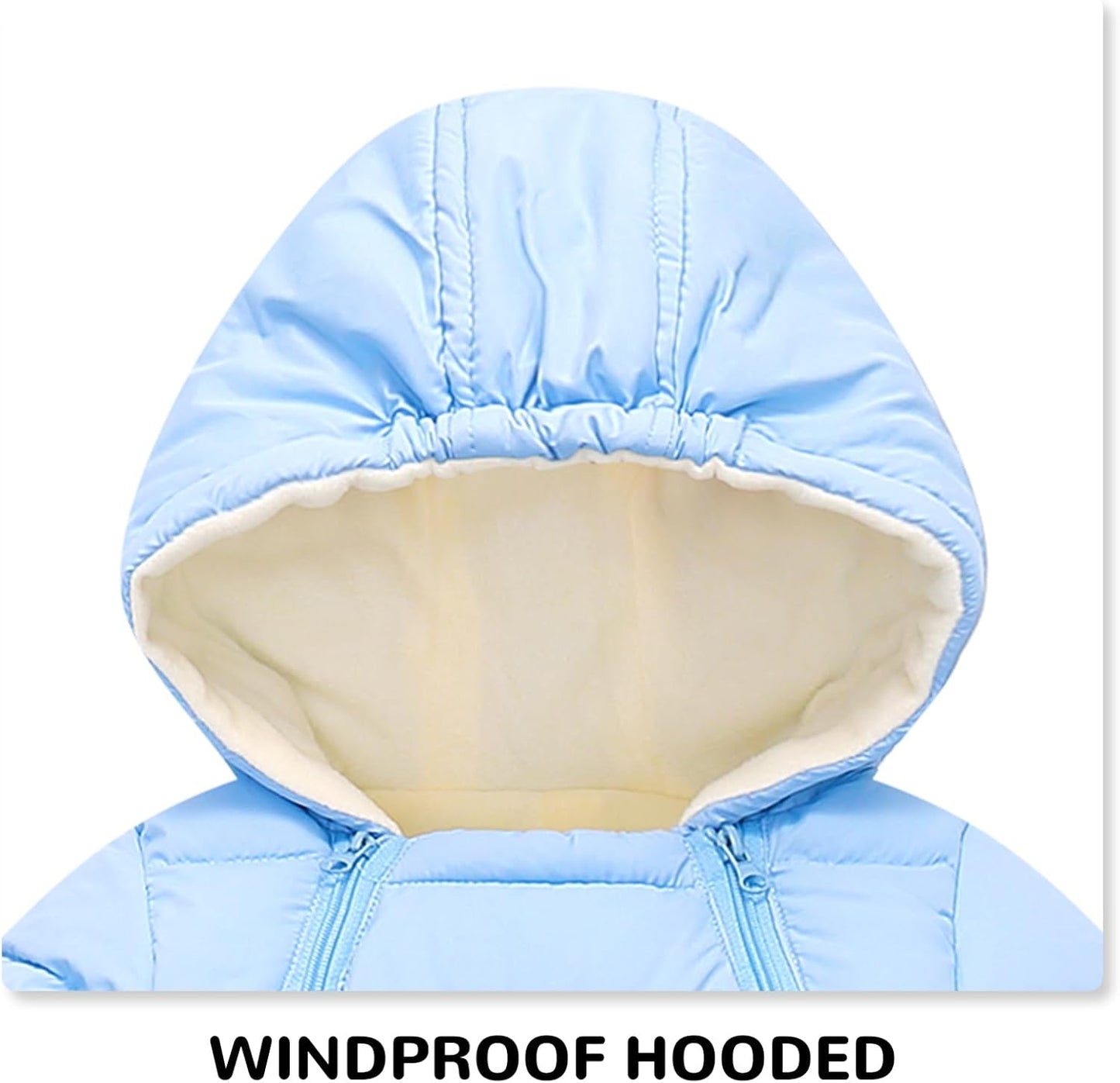 Toddler Snow Suit Baby Snowsuit Infant Boy Winter Coat Girl Puffer Clohtes 0-2T