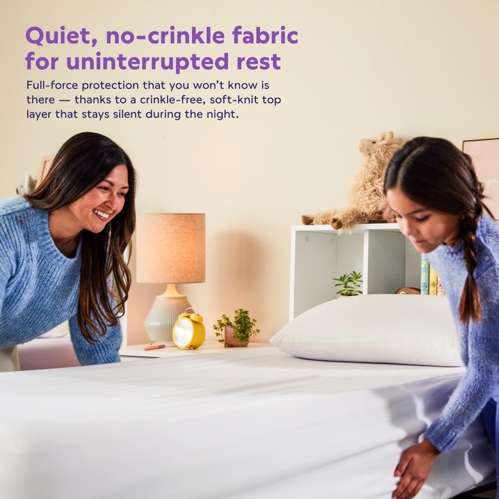 Purple Waterproof Mattress Protector – Twin XL, Gold-Standard Protection, Comfort-First Design, Fits Mattresses 8” to 15.5”