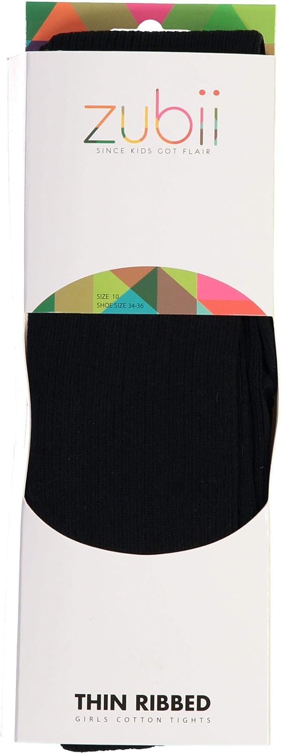 Kids, Girls thin Ribbed Cotton tights, Comfy, Soft Flat Tights Made from Breathable cotton| Great Tights For Uniform,