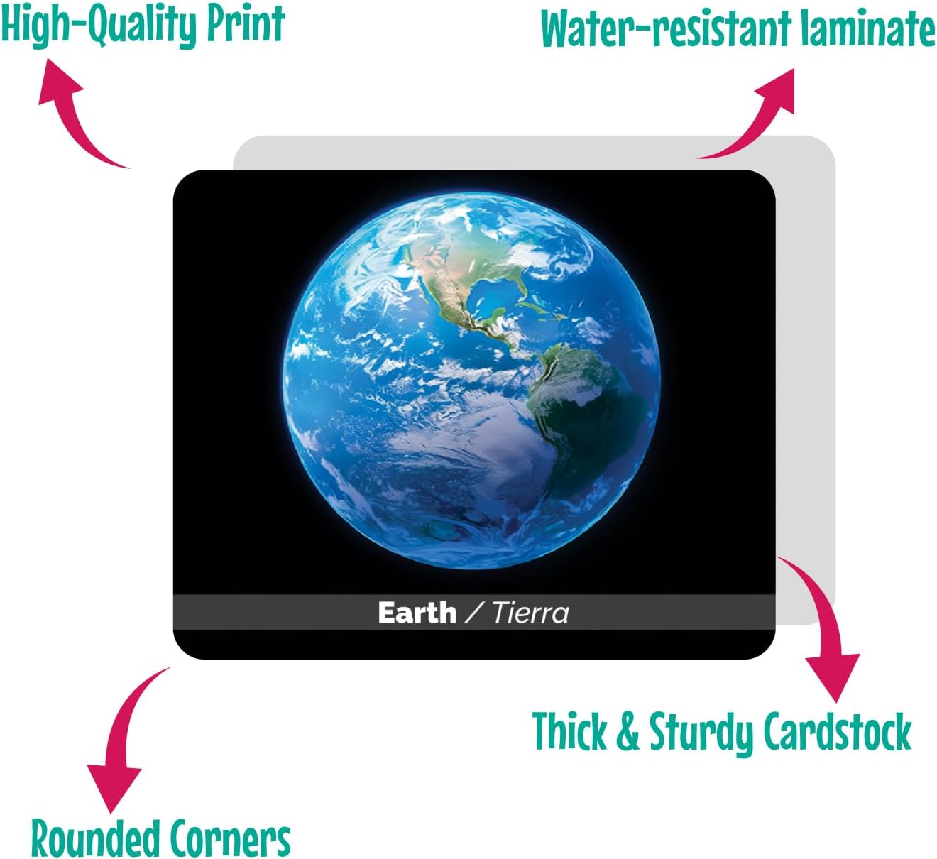 Menique Universe Memory Matching Game – 60 Cards (30 Pairs) – Bilingual Space Game with Planets, Stars & More – Educational for Kids and Adults