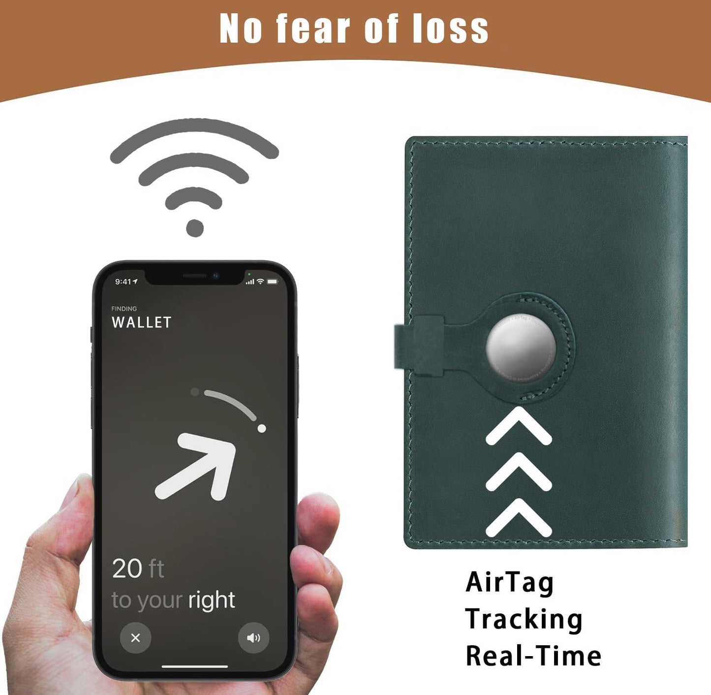 Jack&Chris Genuine Leather Passport Holder For Travel, RFID Blocking Handmade Passport Holder with Card Case Organized & Safe, Quality Travel Essentials for Women and Men for Gifting, Blue