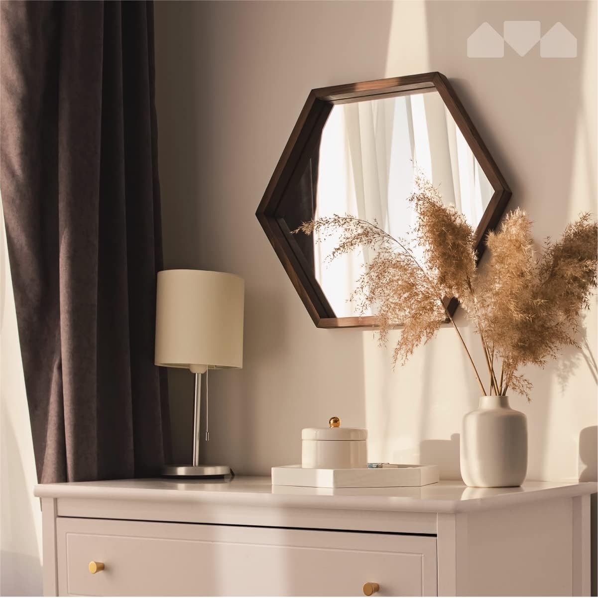 Milliard Nursery Dresser and Baby Changing Table with Storage & Removable Diaper Changing Top, White Modern Diaper Changing Station, Includes Spacious Drawer and Shelves, 18.5 x 35.5 x 40 inches