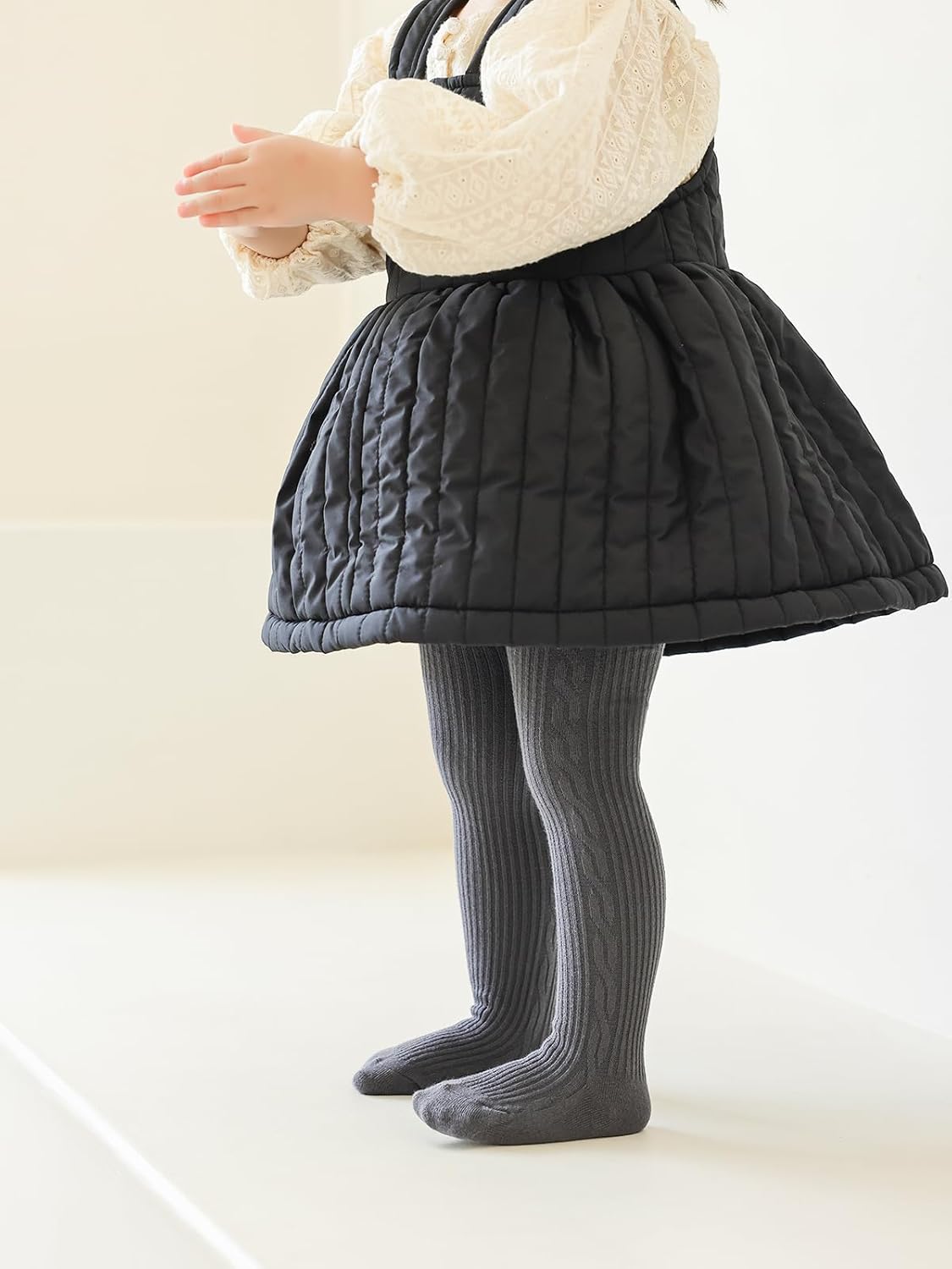 BINIDUCKLING Baby & Toddler Cable Kit Tights for Girls 6 Months - 8 Years