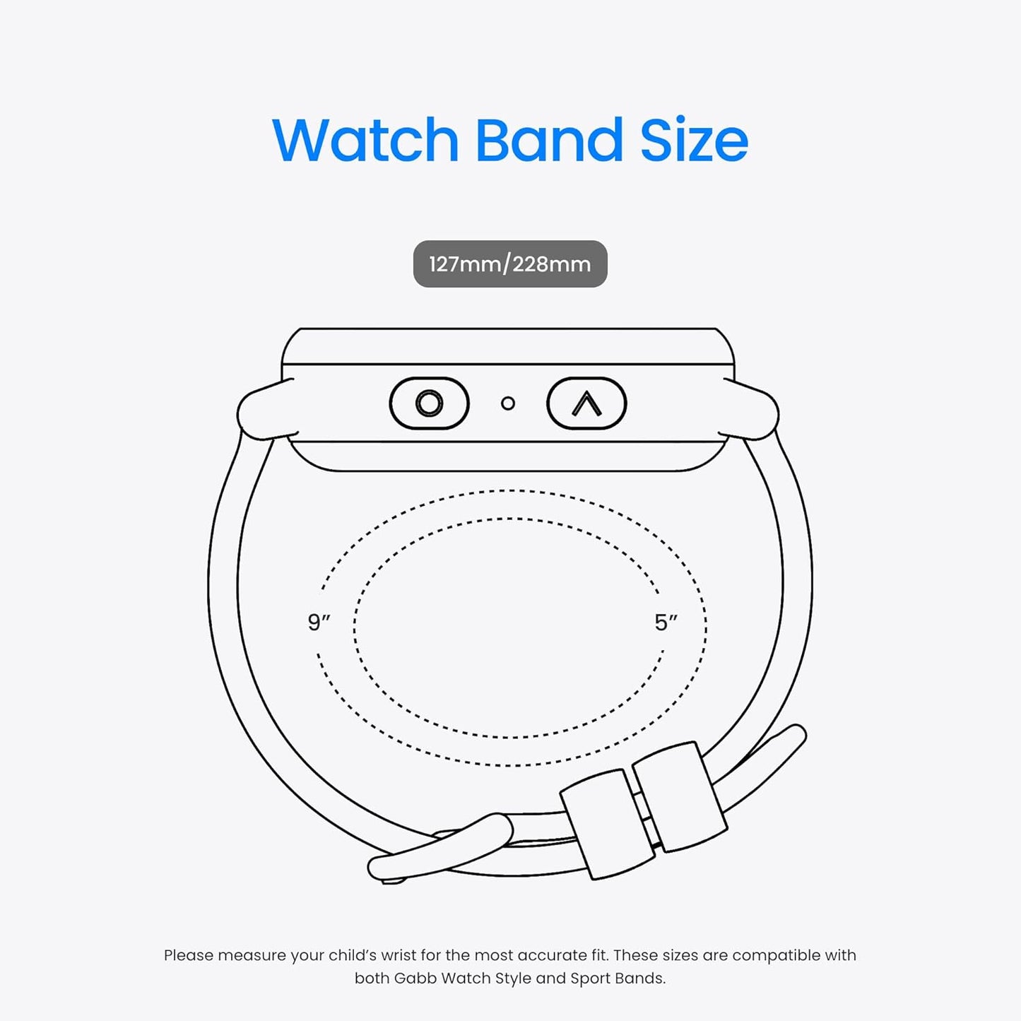 Gabb Watch 3e - GPS Tracker for Kids, Digital Smart Watch, No Social Media or Internet, Fees Required (Silver)