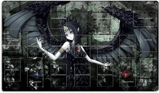 New Mlikemat Playmat Fabled Grimro TCG CCG OCG Trading Card Game Mat with Zones + Free Bag (ZD014-83-A)