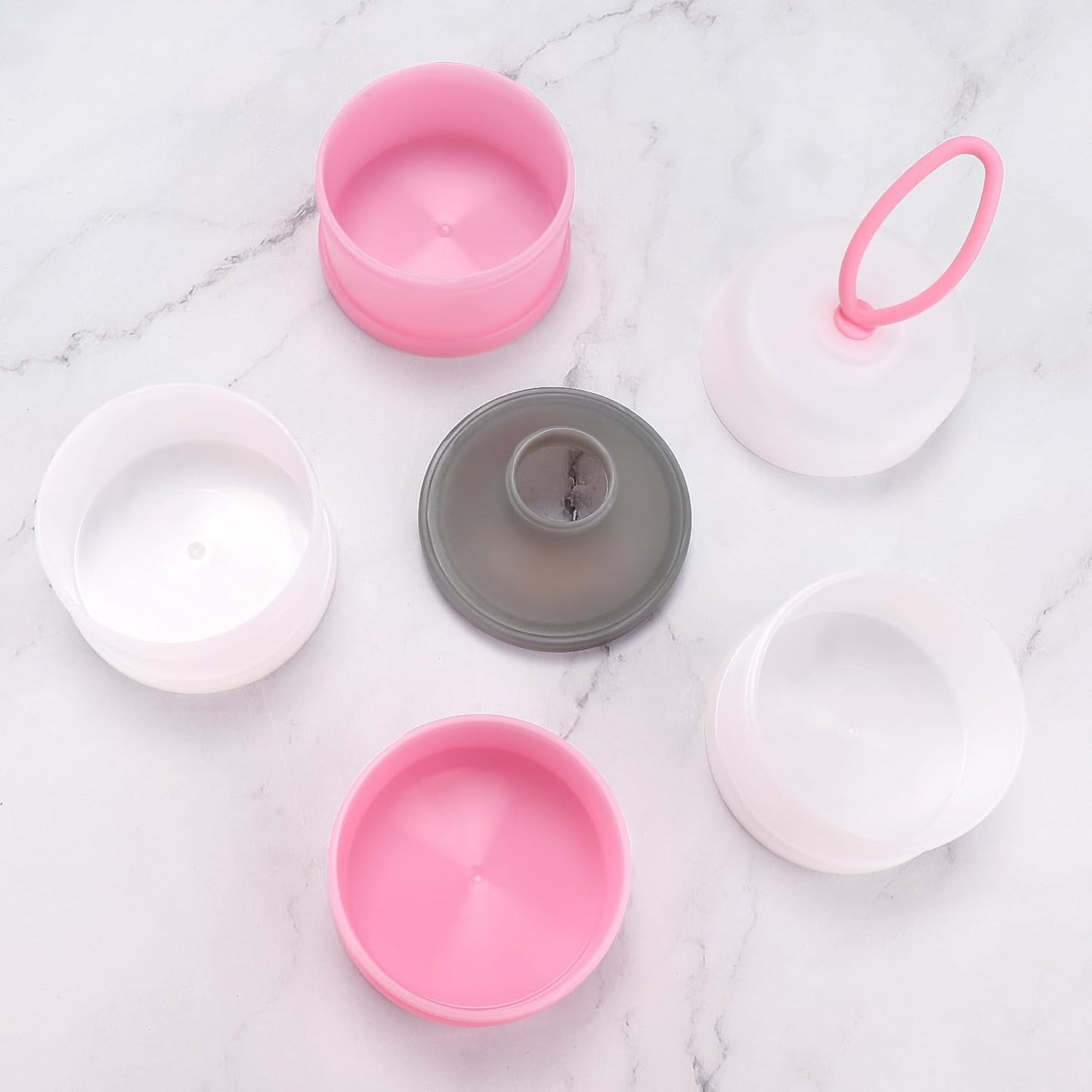 Accmor Baby Formula Dispenser On The Go, Stackable Formula Dispenser Formula Container to Go, Non-Spill Portable Milk Powder Kids Snack Storage Container, BPA Free