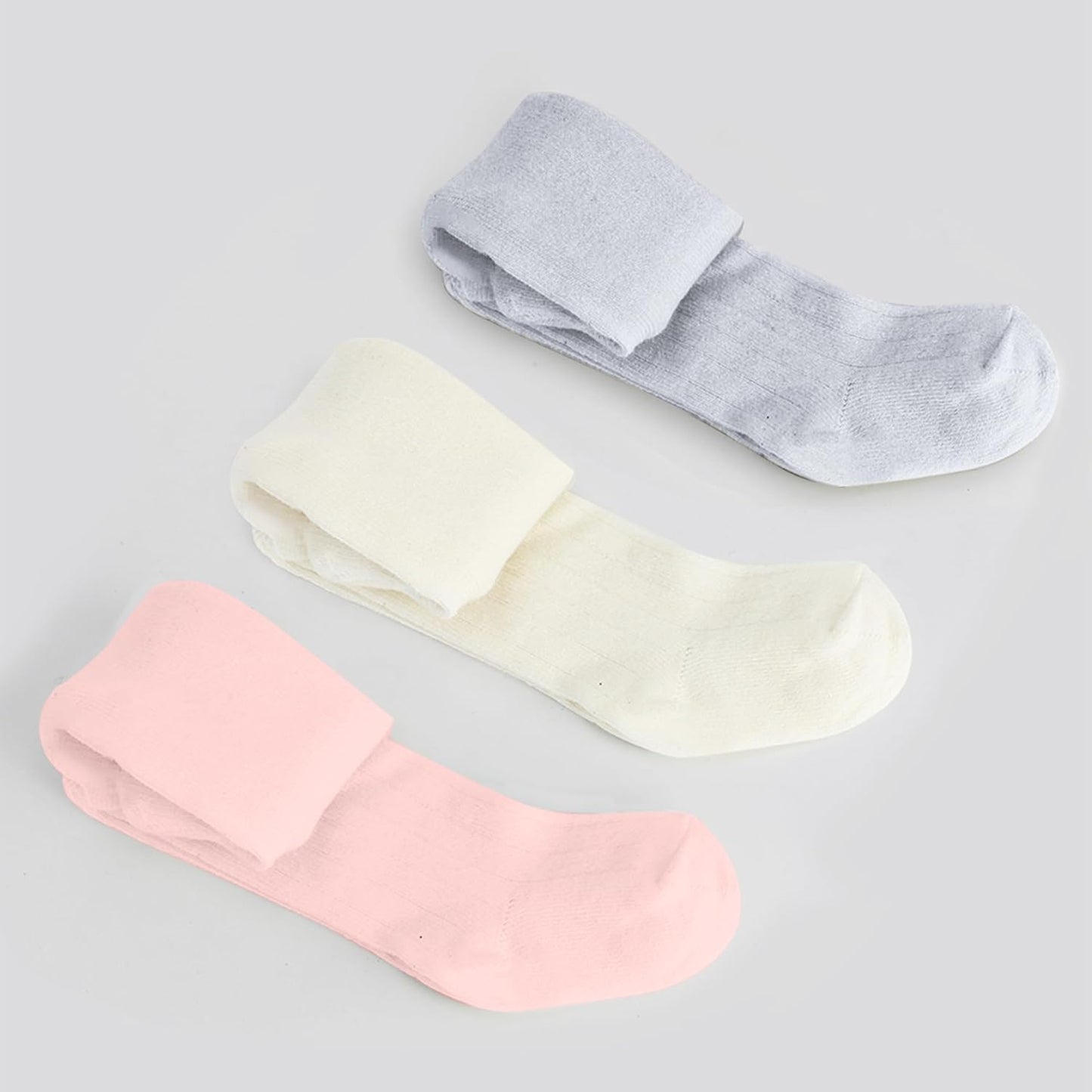 bistyle Baby Girls Tights Thick Leggings Soft | Warm Organic Cotton Stockings Pantyhose | Newborn Infant Toddler 3 Pack