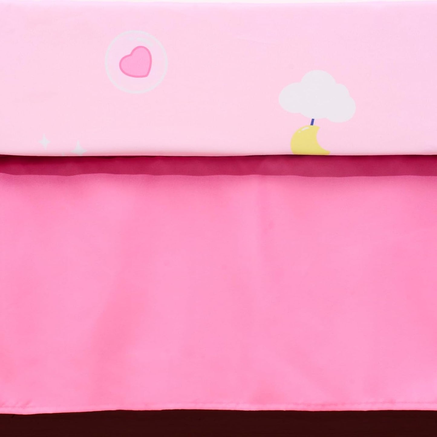 UOMNY Crib Bedding Set for Girls 4 Piece Unicorn Baby Girl Crib Bedding Sets with Baby Comforter Crib Sheet Crib Skirt Pillowcase Nursery Bedding Set