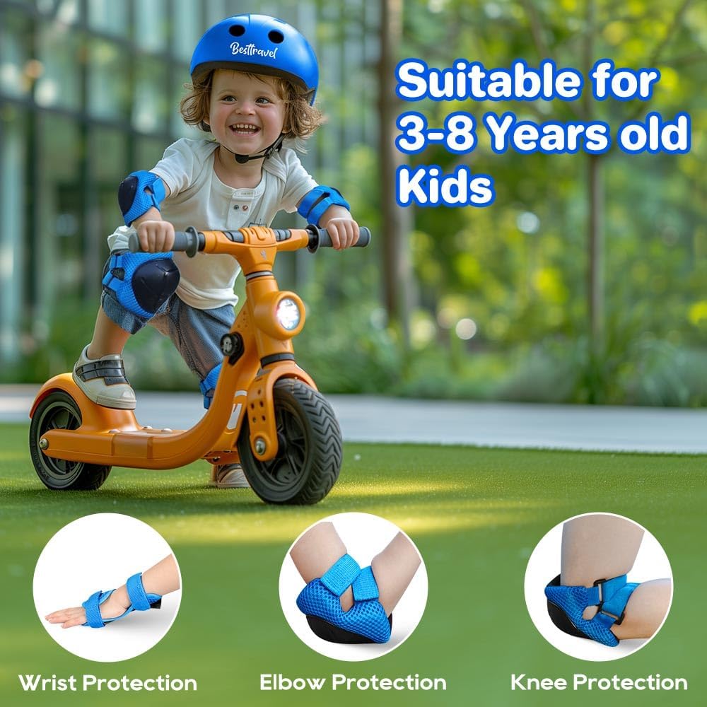 Kids Helmet, Toddler Adjustable Kids Ages 3-8 Years Old Boys Girls Multi-Sports Safety
