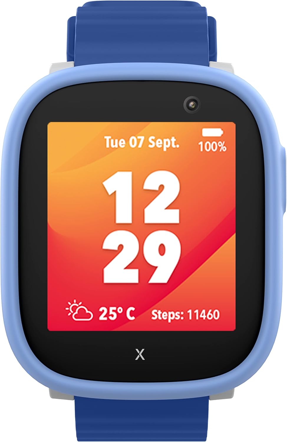 XPLORA X6 Play - Watch Phone for Children (4G) - Calls, Messages, Kids School Mode, SOS Function, GPS Location, Camera and Pedometer – (Subscription Required) (Blue)