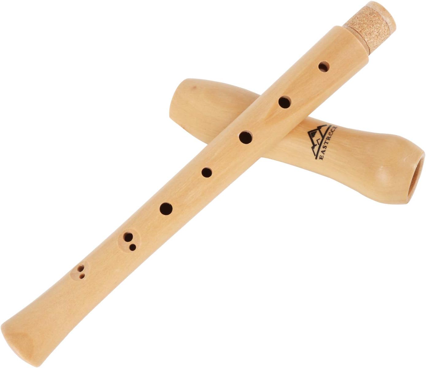 Eastrock Recorder Instrument for Adults Soprano Recorder Baroque Maple Wood C Key 2 Piece Recorder With Hard Case